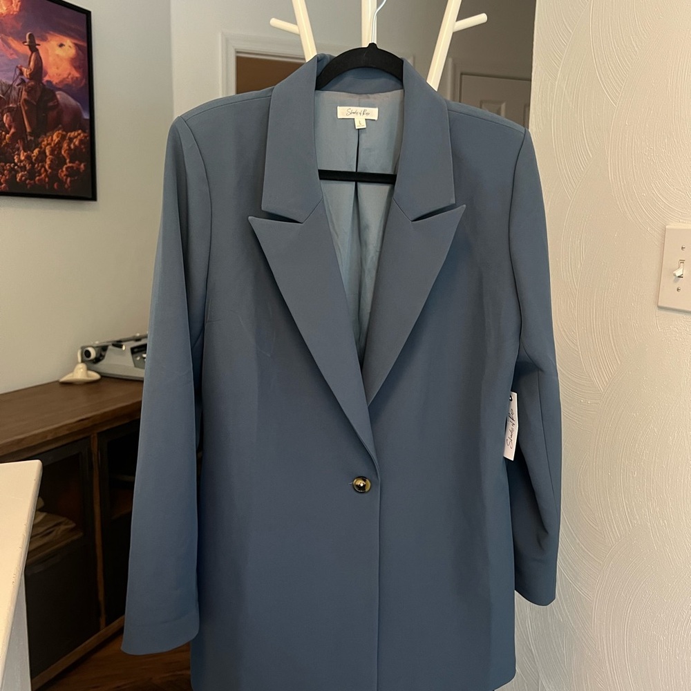Shades of Rose Blue Women's Blazer